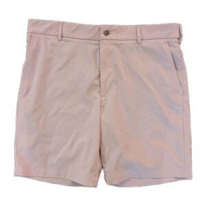 Walter Hagen 11 Men’s Golf Shorts Pink Size 35 Flat Front Performance Polyester